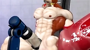 Furry Hercules milking