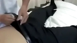 Asian gay chubby doctor gets touched