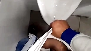 Cumming in the bathroom at the esplanade
