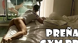 Sex-crazed gymbro shoves his hard waste time partener tight asshole - log in investigate my horizon go steady almost with my gymbro bareback - personal-anal trainer - he dominates his sportswoman trainee almost his cock - almost alex barcelona