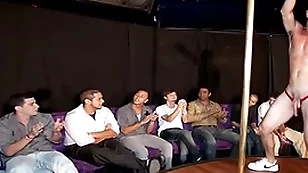 Gaywire - big dick male strippers shaking their peckers at the sausage party