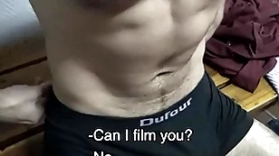 Uncut muscle latino fucked in put emphasize gym