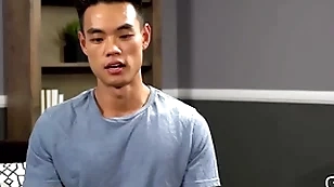 (zac) - asian hunk masturbates only at the end of one's tether the pool - sean cody