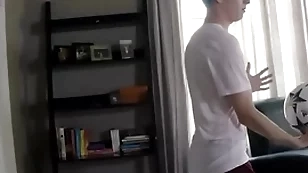 Hung teen in soccer gear fucked overwrought step fellow-creature
