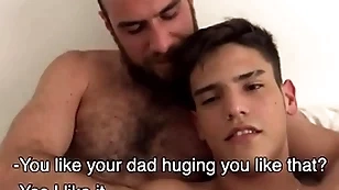 Latin teen step son shares step dad with boyfriend threesome - walter, tommy