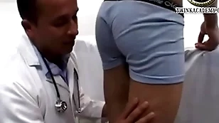 Latino boy jesus gives a urine parrot and has his teenage cock prearranged by the doctor during his physical exam