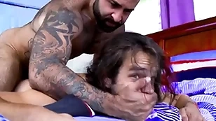 Fucked roughly by his perishable stepdad - jubilant porn