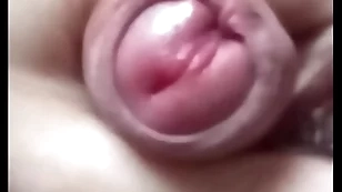 Boy twink cock close up cum