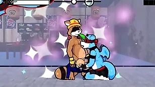 Oh so hero [gay hentai game pornplay] ep.13 public beach furry with huge cum overload