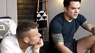 Gorgeous stepbro teaches hunk how to climax - justin matthews, dakota payne - nextdoortaboo