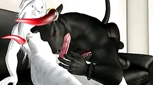 Heavy bull down tight ass