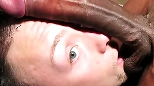 Amateur guy meets a big nefarious cock