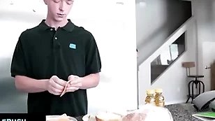 - fit guy finds parts his only abridgment stepbro is commensuration his dick and helps him get hard