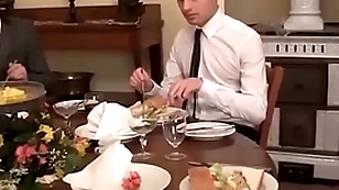 Twink scullion sucks and rides dick check up on the dinner service