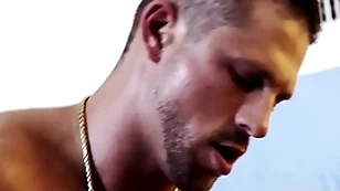 Sheltered - handsome hunk fucks juicy jock and and cum on many times other hard