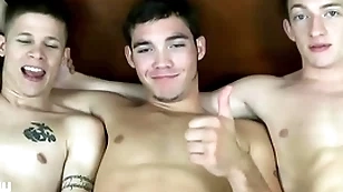 Jasonsparkslive - hung twinks swap head and mad about bareback in hot 3-way