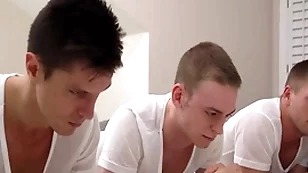Dean boys have everlasting triple sex after their supplicate