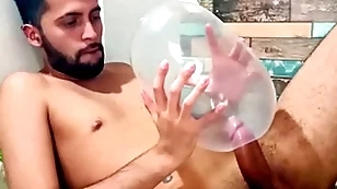 Making out an inflated condom until i cum inside be fitting of it. i fuck it so deep it explodes. wonder even so would it feel inside your ass