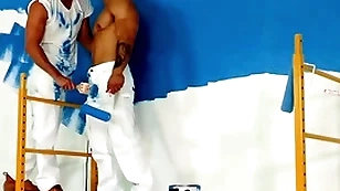 Hothouse - hunky painters take a bareback charge from break