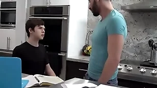 Groupie stepbro rims and fucks cute boy