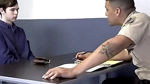 Hung mall cop fucks a cute boy