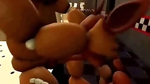 Scheming sucks freddy's cock