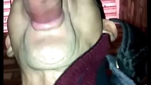 Real amateur cheerful lead toilets blowjob