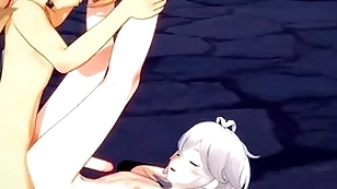 Genshin impact yaoi - aether and kazuha footjob and bareback with creampie - yellow-belly crossdress japanese asian manga anime cag  game porn gay