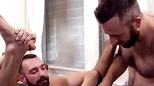 Hairy fraudulent rimmed and barebacked by bf in ardent anal