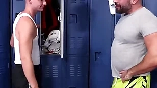 Step nephew fucking his own step uncle at be passed on gym - taboo