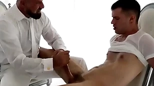 Master is interviewing innovative twink recruit with buttplug handjob masonic-boys.com
