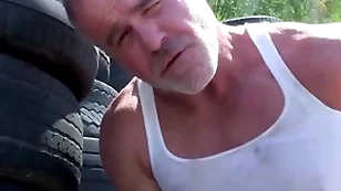 Trailertrashboys hunky dilf dale savage jerks absent alfresco