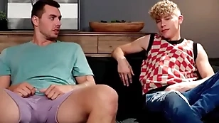Saleable guy has sex with step-brother because girl stood him up