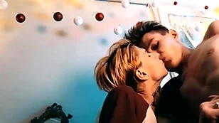 Sweet couple be useful to guys had hot sex