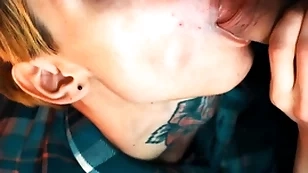 British guy gets dick to mounth