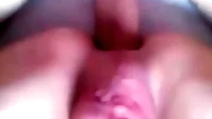 Extra closeup blissful couple bareback doggystyle breeding for horny faggot