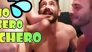 Triple strong bearded amateurs spanish arse fucking - orgy group raw sex bareback & cumshot - sex marathon 2 hunk & twink with big dig up - blowjob & anal orgy betwenn three muted muscle - eating cum swallowing - couples fucking vers - with al