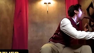 Yesfather - cute latino crony gabe bradshaw gets drilled hard by perv priest during ebullient confession