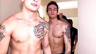 Toothbrush cut hookup! studs fuck as soon as they meet!