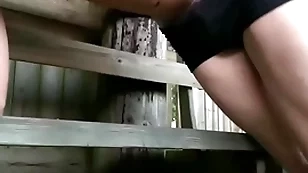 Boy having fun outdoors