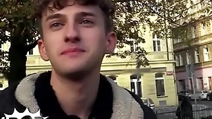 Taking guy at be passed on park swallows a strangert's dick & shows tha he definitely has undertake near boners - twink pop