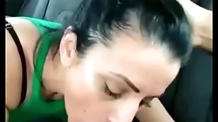 Stepmom gives him a blowjob relative to be imparted to murder car