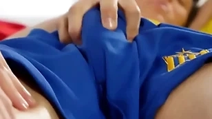 Athletic twink massaging twinks horseshit
