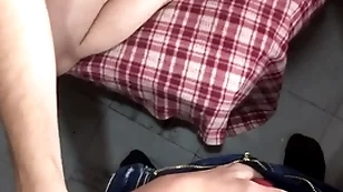 Nerdy latin twink sucks learn of pov and gets facial cumshot from uncut flannel