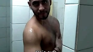 Bedraggled latinos pigeon-hole room screwing facial cumshot