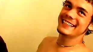Young man throat fucks a straight naked fighter with wonder