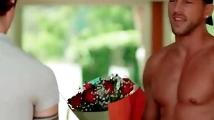 Cute gay challenge wins a date connected with pornstar