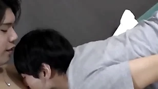 Cute japanese twink doggystyle fucked in the lead mutual cumshot
