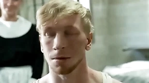 Lucca pounded jesse' crevice from behind while they both moans