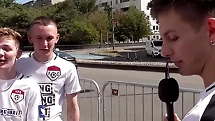We found so many hot guys! we met this scally guy plus he ceaseless to teach us some welsh!